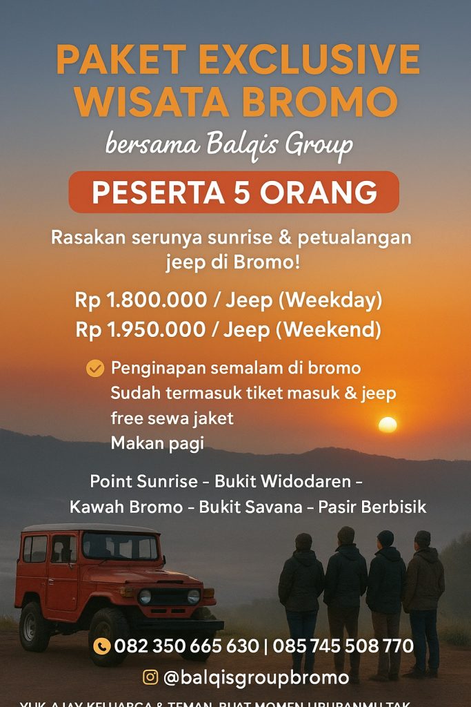 Paket exclusive wisata bromo 1