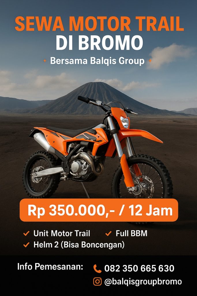 Sewa Motor Trail di Bromo